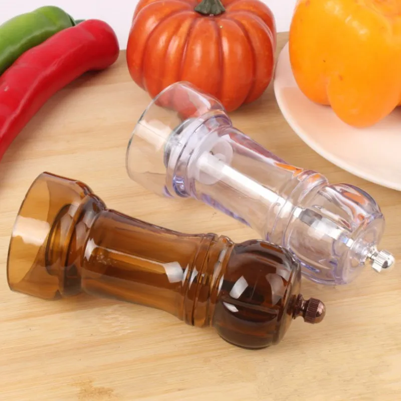 Acrylic Grinder Pepper Mill Manual Acrylic Pepper Grinder Multi-Purpose Cruet Kitchen Tool