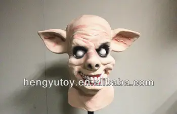 

Hot selling High-grade festival rhythms Halloween props Plush Full Head horror pig mask for Entertainment