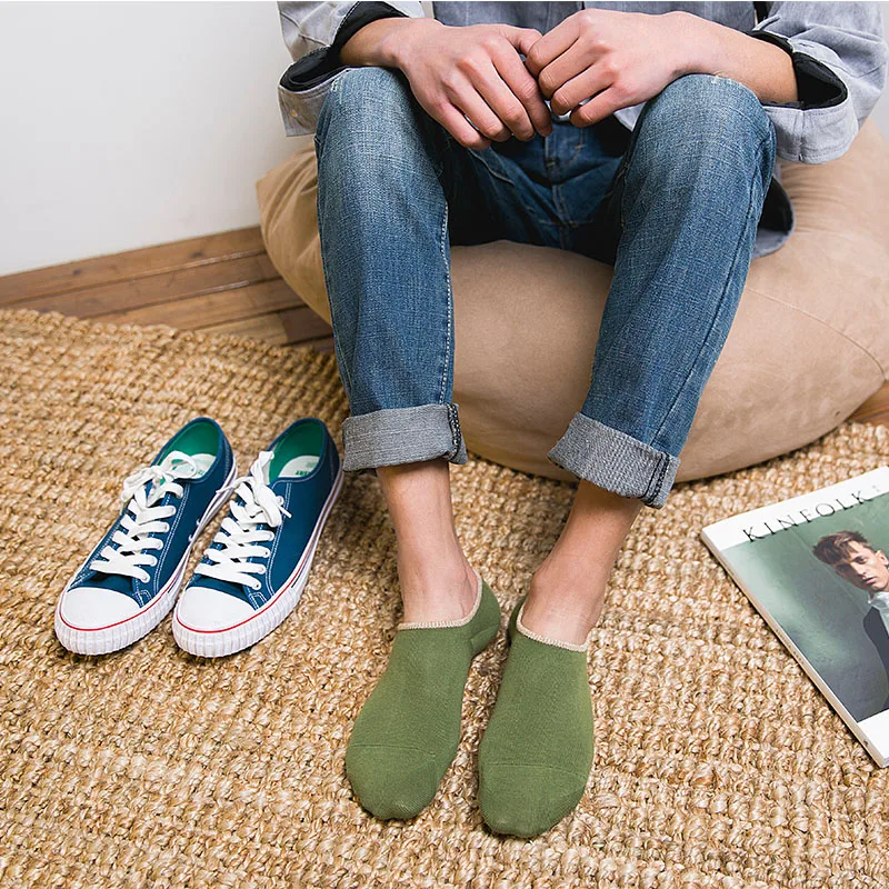 

Pure Mid Cotton Sock New Fashion Crew Sock Women Leisure Hip hop Ankle Invisible Casual Breathable Feet Men Sock