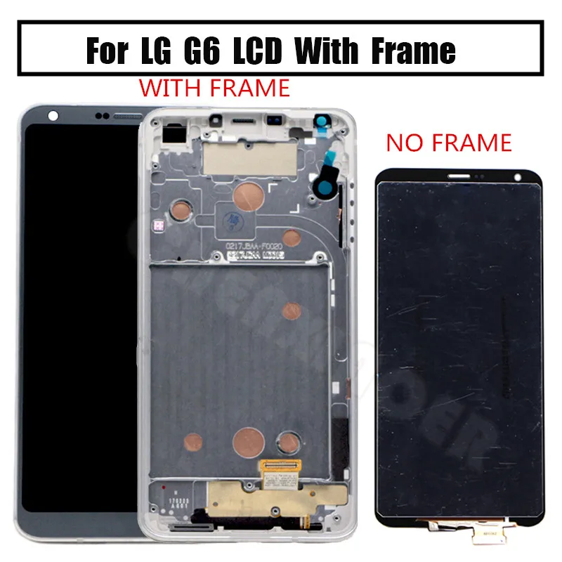 

100% test Screen For 5.7 inch LG G6 LCD Display With frame Touch Screen Digitizer Assembly Replacement Parts For LG G6 vs988t