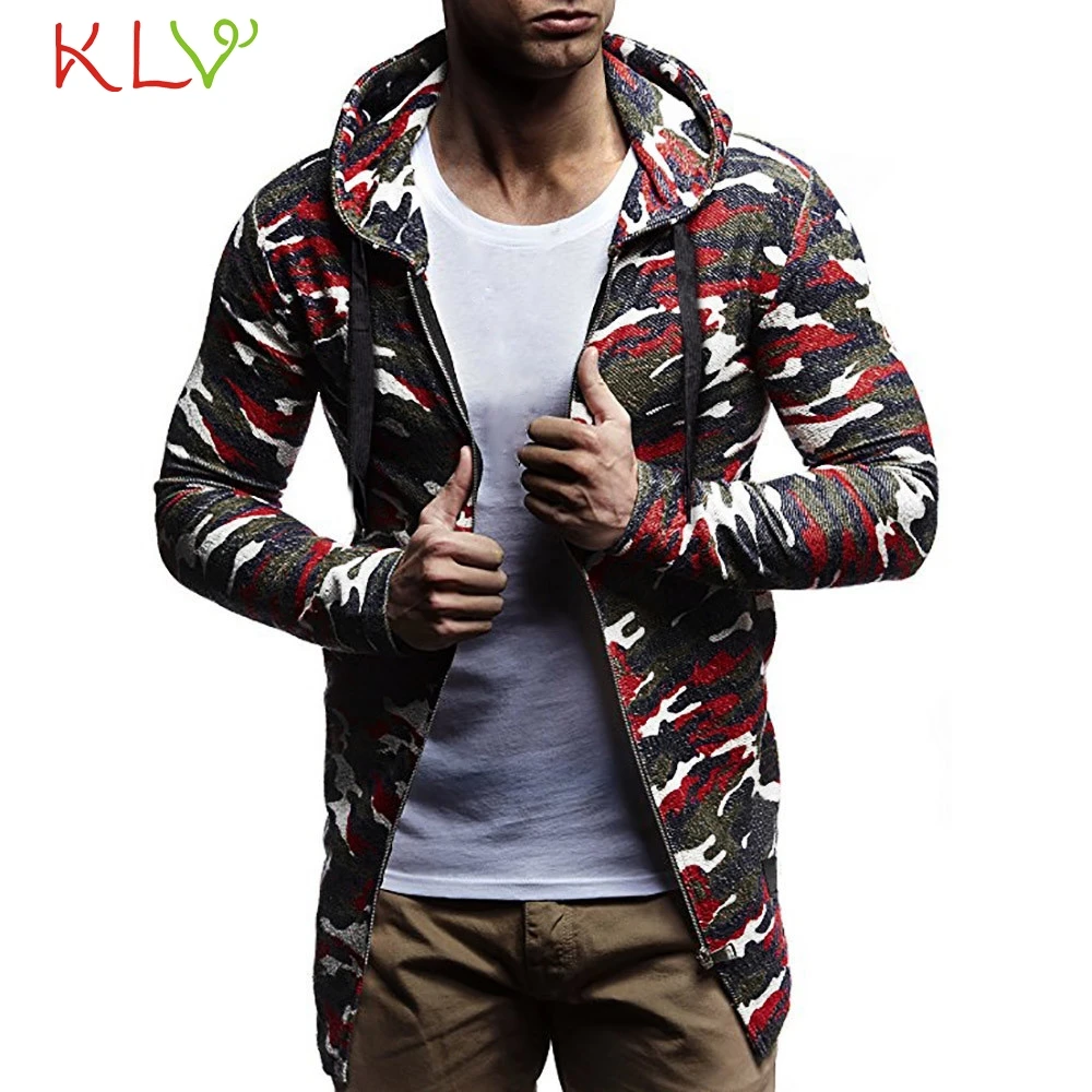 

Men Winter Jacket Hooded Camouflage Cardigan Coat Casual Long 2018 New Brand Milltary Manteau Homme Hiver Plus Size 3XL 18Nov24