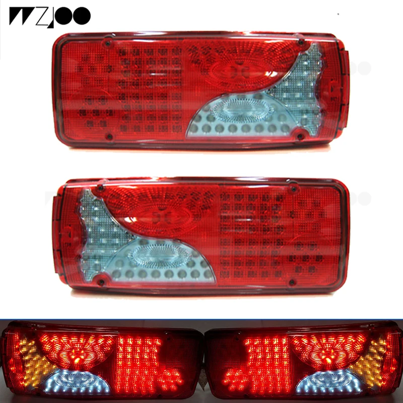 Задние фонари WZJOO 4 шт. x 24 В светодиодный прицеп для грузовиков Scania Volvo DAF MAN Iveco Renault
