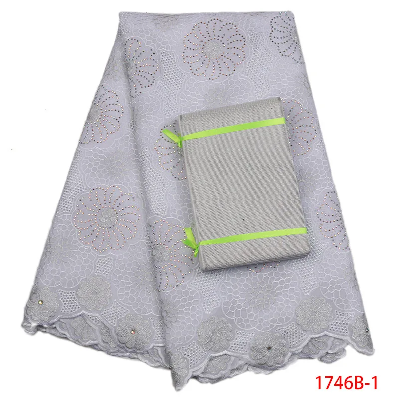 Hight Quality 2018 New Arrival Swiss Voile Lace Fabric Cotton With Sego Headtie For Women In Switzerland AMY1746B-1 | Дом и сад