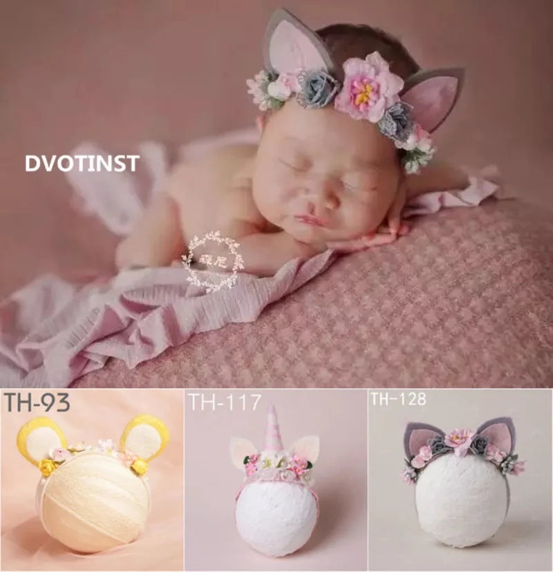 Dvotinst-accessoires de photographie nouveau-né Baby | Oreilles jolies Unicornio bandeau serre-tête, coiffure Fotografia accessoires de décoration Studio pour tournage