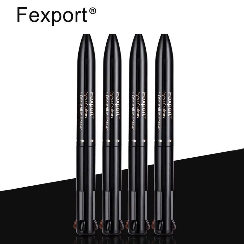 Бренд Fexport F6105 карандаш для бровей 4 цвета все-в-одном The bullet Pen брови макияж косметика Мода Водонепроницаемый sweatproof