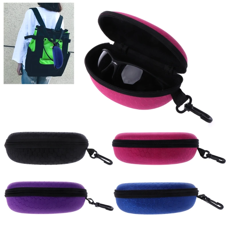 

Portable Zipper Sunglasses Hard Eye Glasses Case Eyewear Protector Box Cover