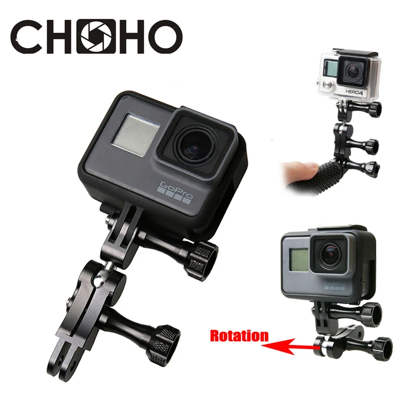Селфи-палочки с ЧПУ 3-полосная рука облако терраса 360 градусов Yuntai для GoPro Hero 8 7 6 5 4 3+ SJCAM SJ4000 Xiaomi Yi 4K аксессуары