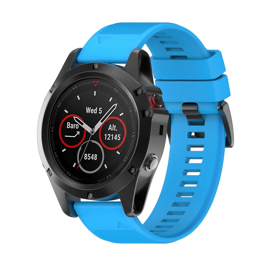 XBERSTAR ремешок для часов Ремешок для Garmin Fenix 5X для Garmin Fenix 3 3 HR gps часы замена силиконовый Easyfit браслет на запястье