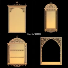4pcs Window Decor 3D Model STL relief for cnc STL format Furniture Window Decor 3D STL format furniture decoration