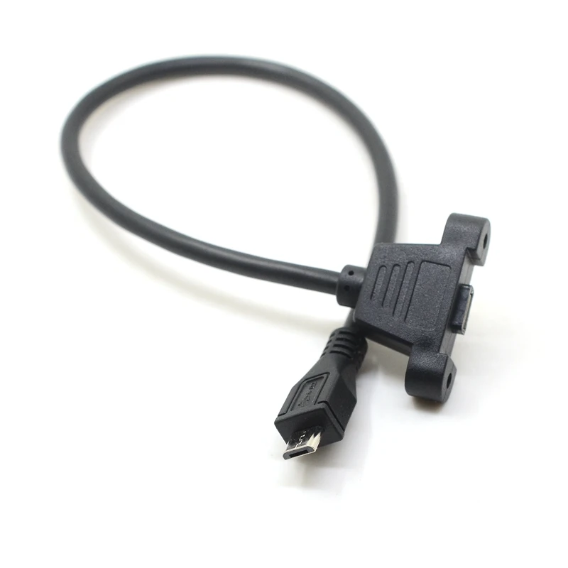 5 контактный Удлинительный Кабель Micro USB 2 0 папа к Мама 30 см 50 с винтами и