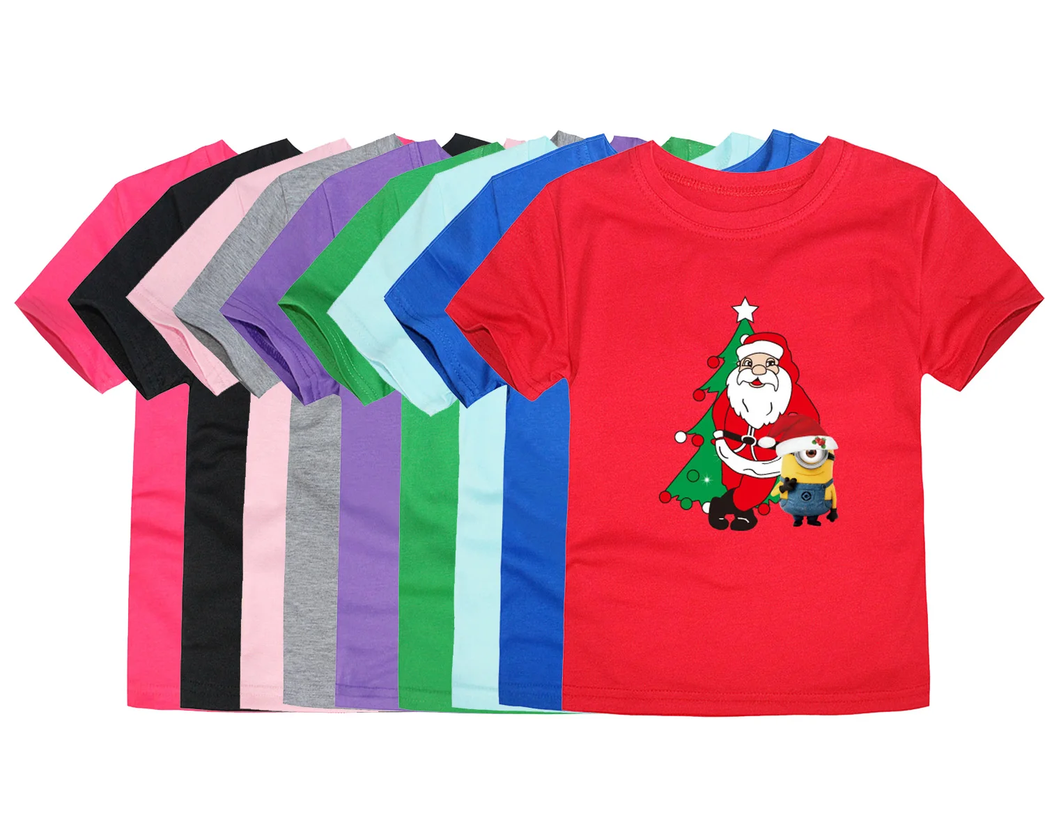 

Roupas Lnfantis Boys T-Shirt Children's Summer Clothes Christmas Short Sleeve Baby Tops Kids T shirts Christmas Santa Claus Tees
