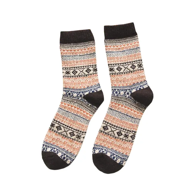 Mens Socks Autumns Winter Spring 2018 New Ethnic Styles Colorful