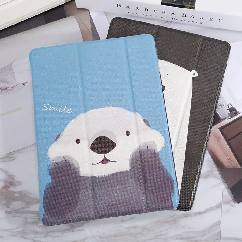 Cute Animal Pattern Tablet Case For New iPad 2017 2018 9.7 Flip Stand