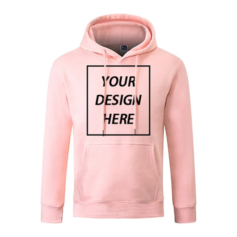 

Men and Women Customized Logo Print Long Sleeve Casual sweatshirt Cap Hoodies Pure Color Hiking shirt 013