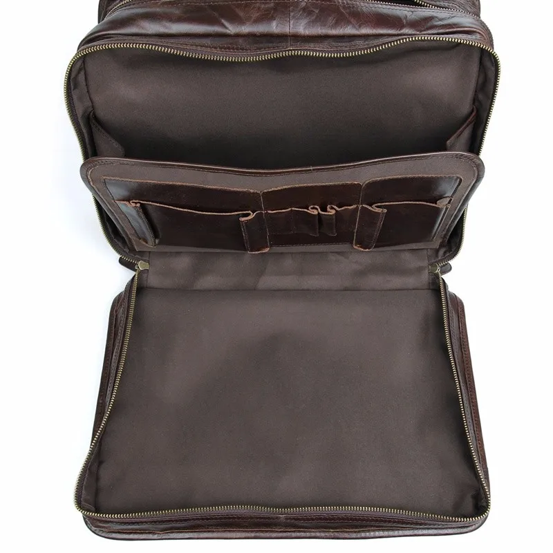 JMD, оригинальные из коровьей кожи для мужчин сумки кофе сумка для ноутбука 7345C
