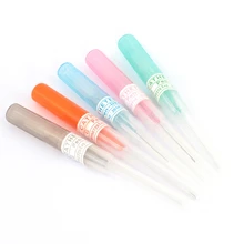 1 UNID Acero IV Catéter Agujas Piercing Supply Cuerpo Esterilizadas Agujas de Tatuajes 14G 16G 18G 20G