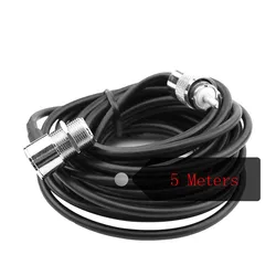 Câble d'antenne Radio Mobile à faible perte de 5 mètres, 16 pieds/5 M, câble d'extension Coaxial pour walkie talkie de voiture, port MP320 MP9000 
