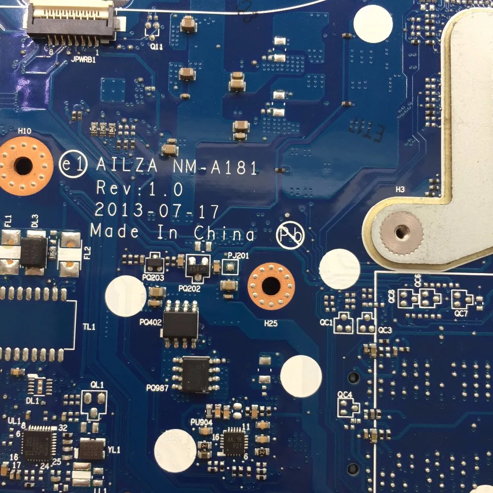 KEFU VILZA NM-A181 motherboard for Lenovo Z510 laptop motherboard PGA947 nm-a181 mainboard original Test DDR3 motherboard
