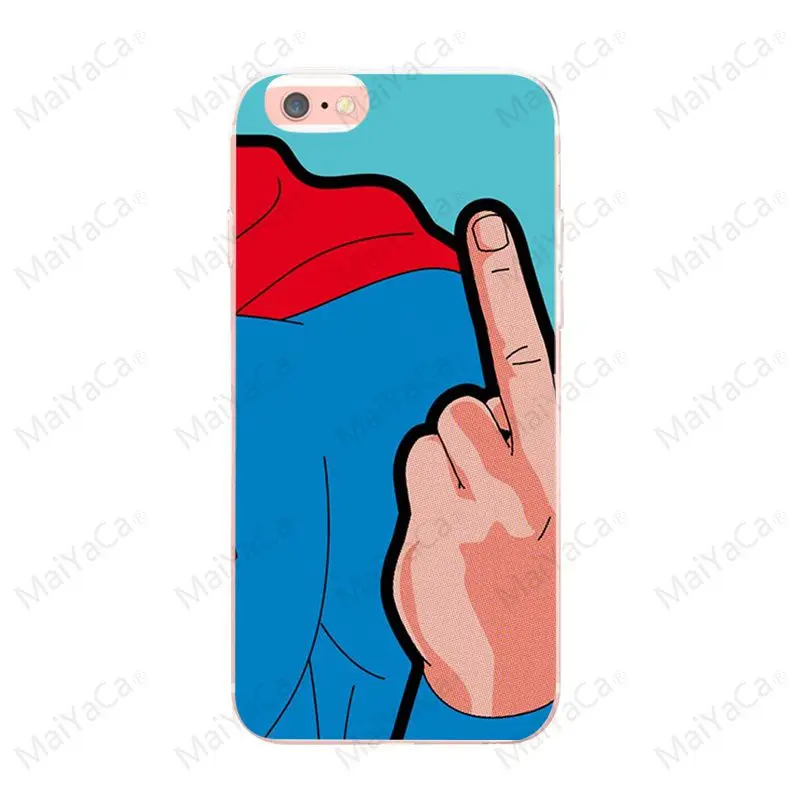 MaiYaCa Superman s equals hope for iphone X XS XR 5 5S SE case TPU Transparent For iphone 8 8plus 7plus Ultra Thin Silicone case