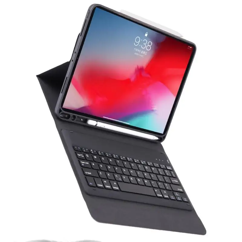 Чехол из искусственной кожи со съемной беспроводной клавиатурой Bluetooth для iPAD Mini 4/5