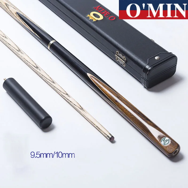 

New Arrival O'Min 3/4 Snooker Cues Case Set 9.5mm/10mm Tips China 2017