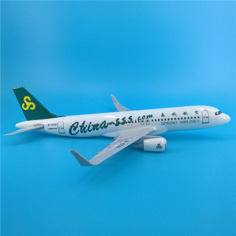 47 см A320 Смола Модель самолета Китай весенние авиалинии Аэробус, самолет модель Китай SSS модель авиационный стенд ремесло Модель Коллекция