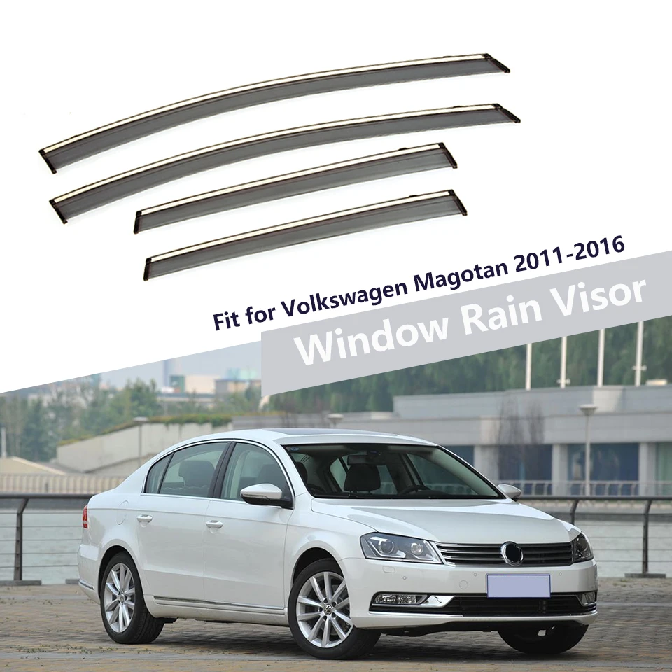OVERE 1 Комплект дымовой козырек на ветровом стекле для VW Magotan 2011 2012 2013 вентиляционные дефлекторы защита ABS аксессуары