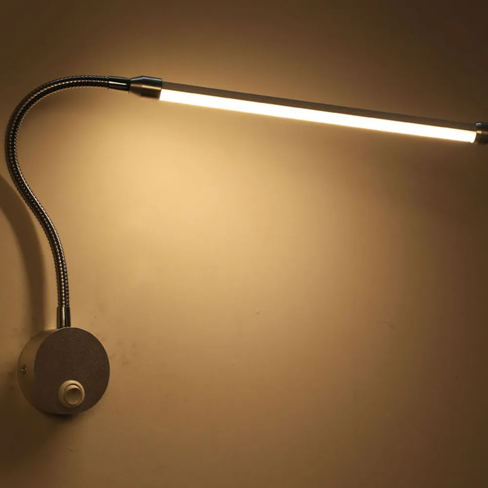 

Indoor Easy Install Reading Home Decor 360 Degree Led Bedroom Button Angle Adjustable Safety Energy-Saving Wall Lamp Aluminum