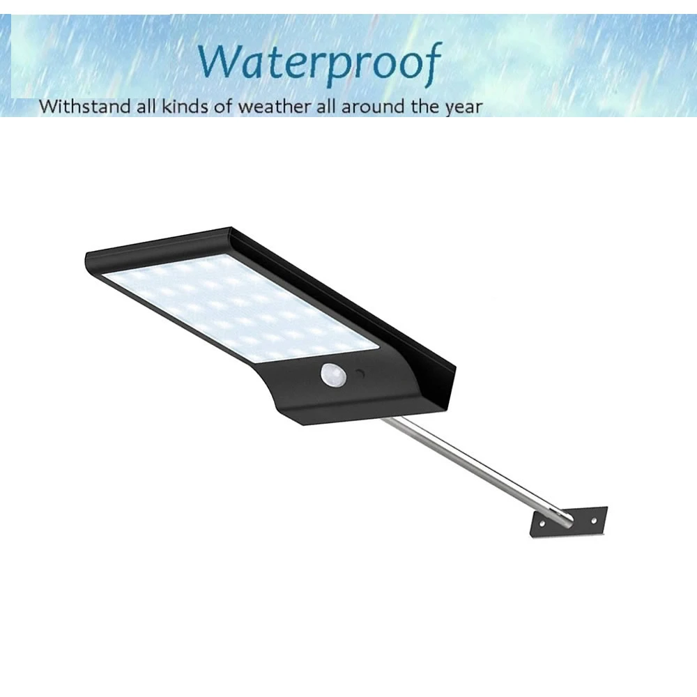 

Aluminum pole 48/36 LED Solar Motion Sensor Garden Security Lamp road street Pathway Yard spot floodlight Wall lamp three modes