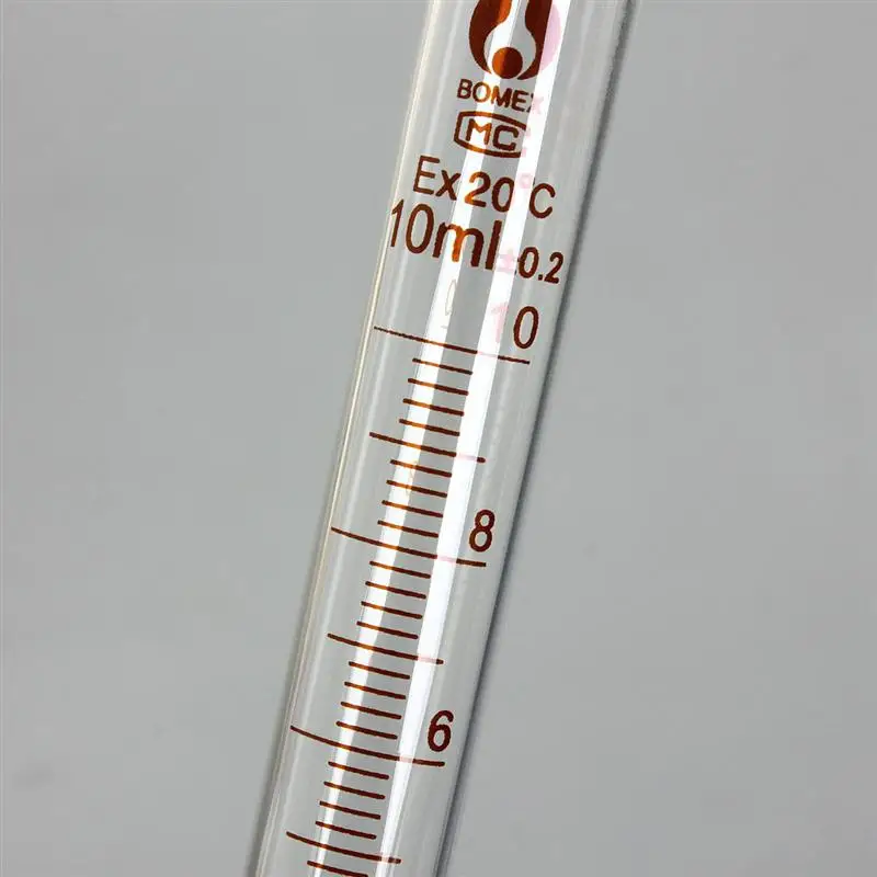 Высокое качество 10 мл Профессиональный Градуированный лабораторный стеклянный цилиндр измерительный цилиндр химический лабораторный носик измерения