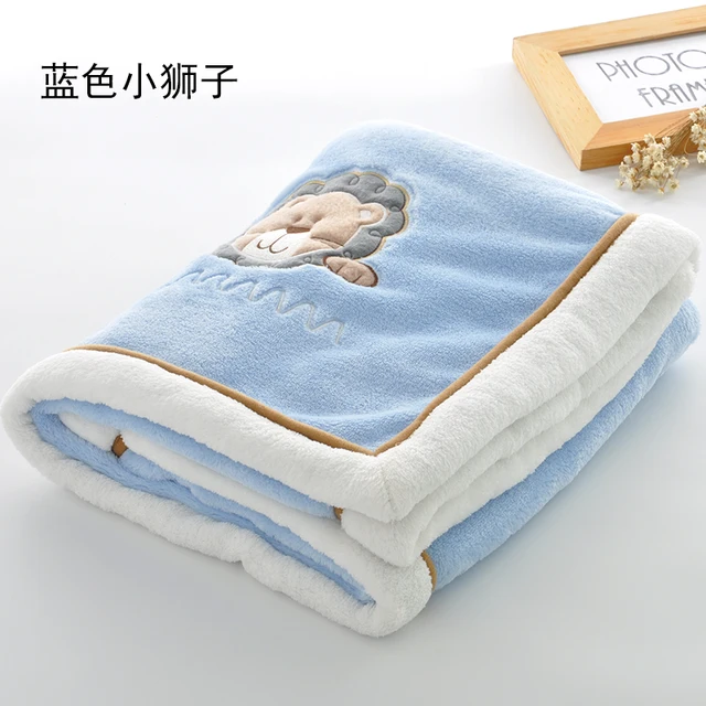 Double layer Weighted Blanket Thick Soft Throw Blanket on Sofa Bed