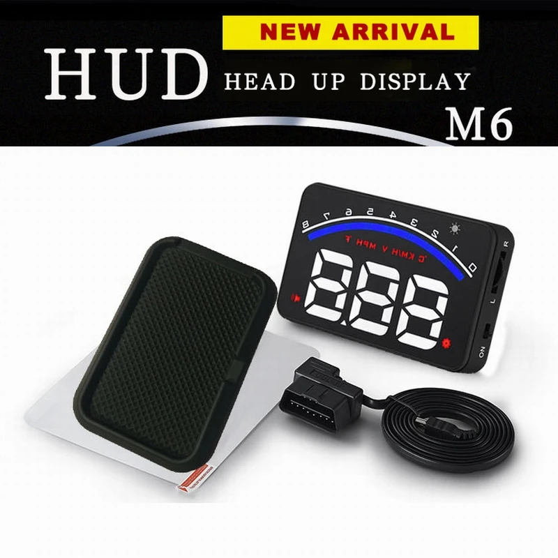 3 5 &quotдисплей M6 автомобильный HUD предупреждение скорости лобовое стекло проектор