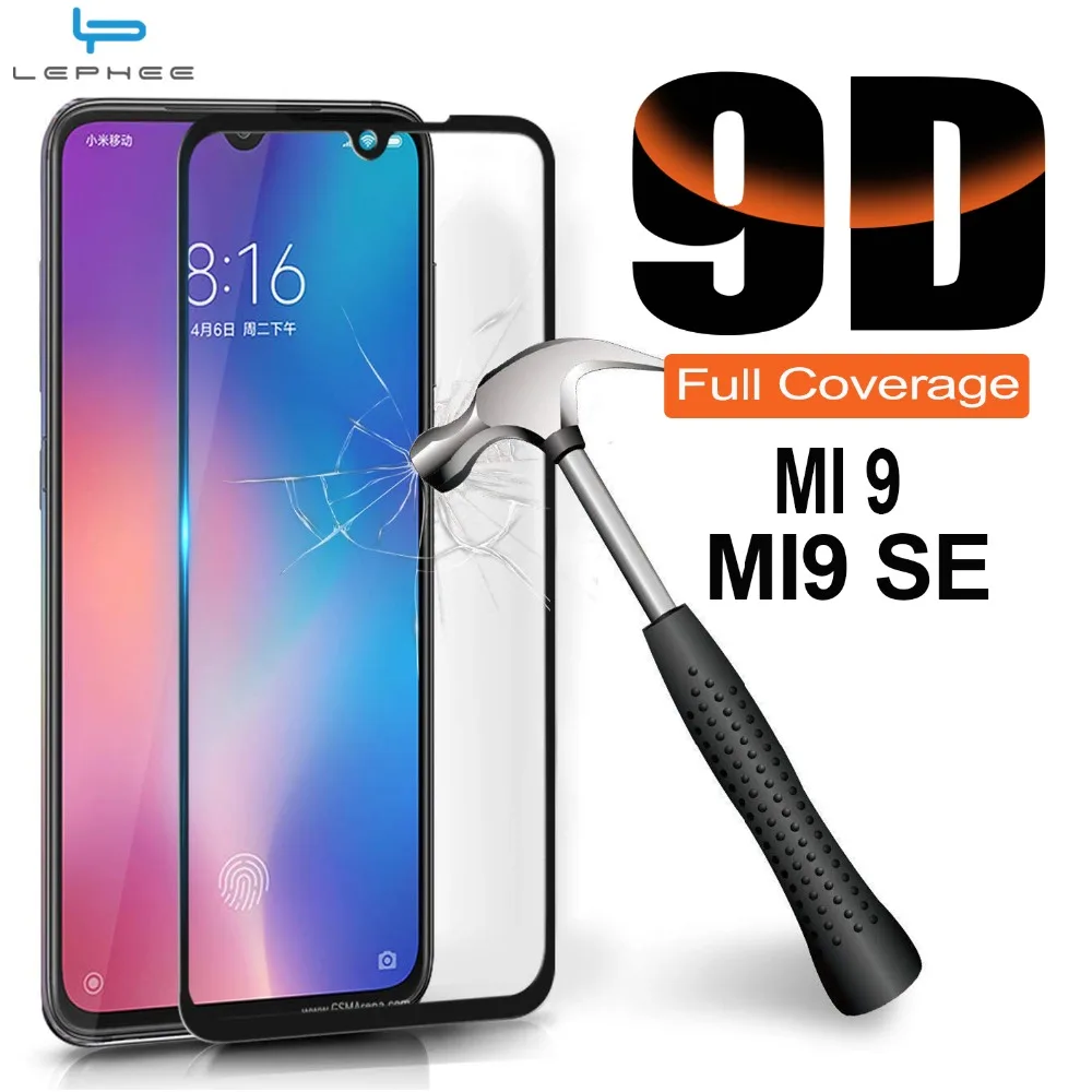 

9D Glass For Xiaomi Mi 9 Screen Proteector Tempered Glass on For Xiaomi mi 9 SE Protective Film on xiomi mi9 se 9se 9 Full Cover
