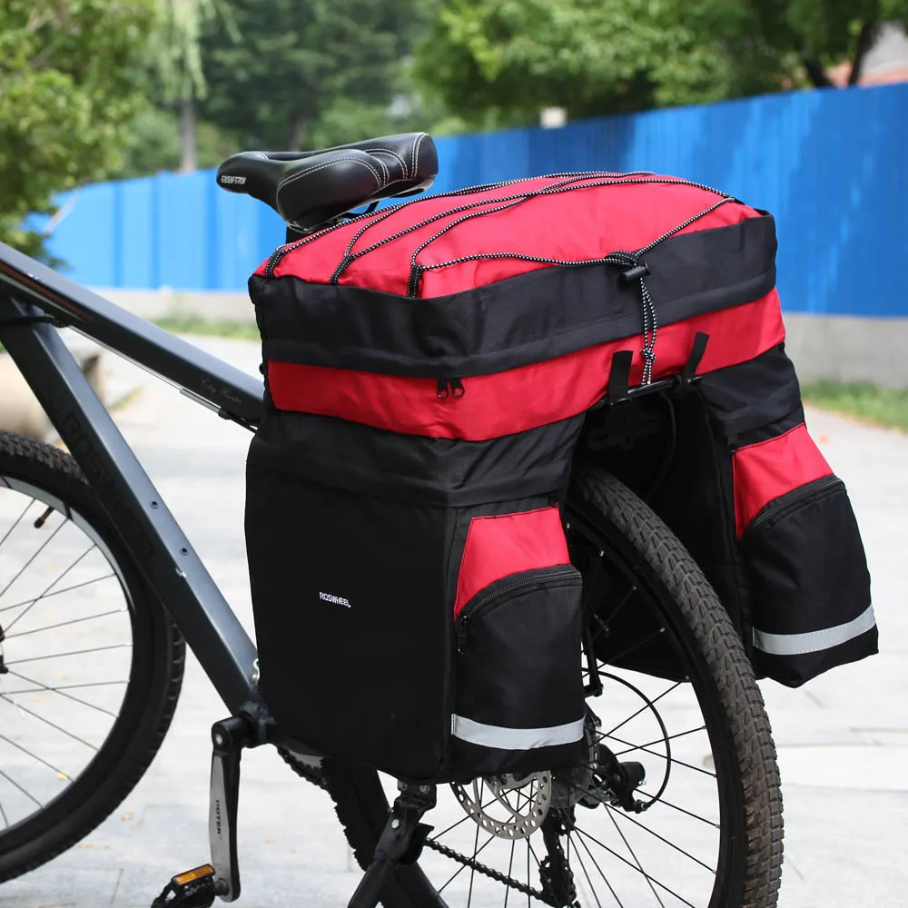ROSWHEEL 60L велосипедная сумка велосипед двухсторонняя задняя стойка заднее сиденье сумка для багажника Аксессуары для велосипеда