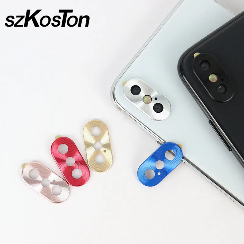 Металлическое защитное кольцо для задней крышки объектива iPhone X алюминиевый