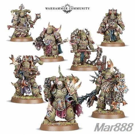 Chaos Space Marines Plague Marines Squad New 7 Man Aliexpress