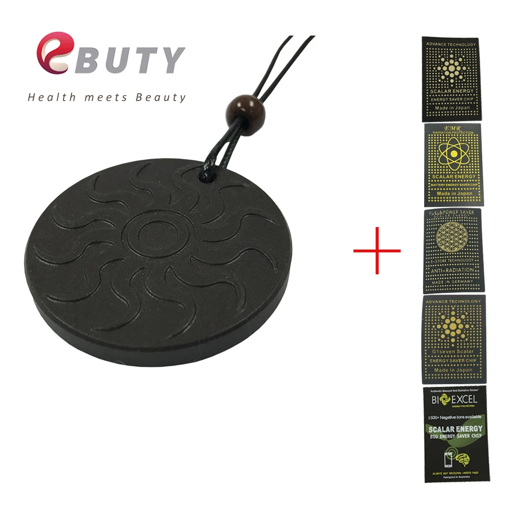 

EBUTY Health Quantum Energy Pendant Fashion Jewelry Gift Set with Anti-Radiation Sticker Shield 3000cc