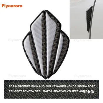 

4 pcs Carbon Fiber 3d Anti-collision Sticker For BMW Audi Honda Volkswagen Mercedes Skoda Ford Peugeot Toyota Opel Mazda Seat