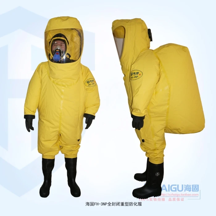 China Famous Brand Hai Gu Fully Enclosed Heavy Chemical Suits Hg3np