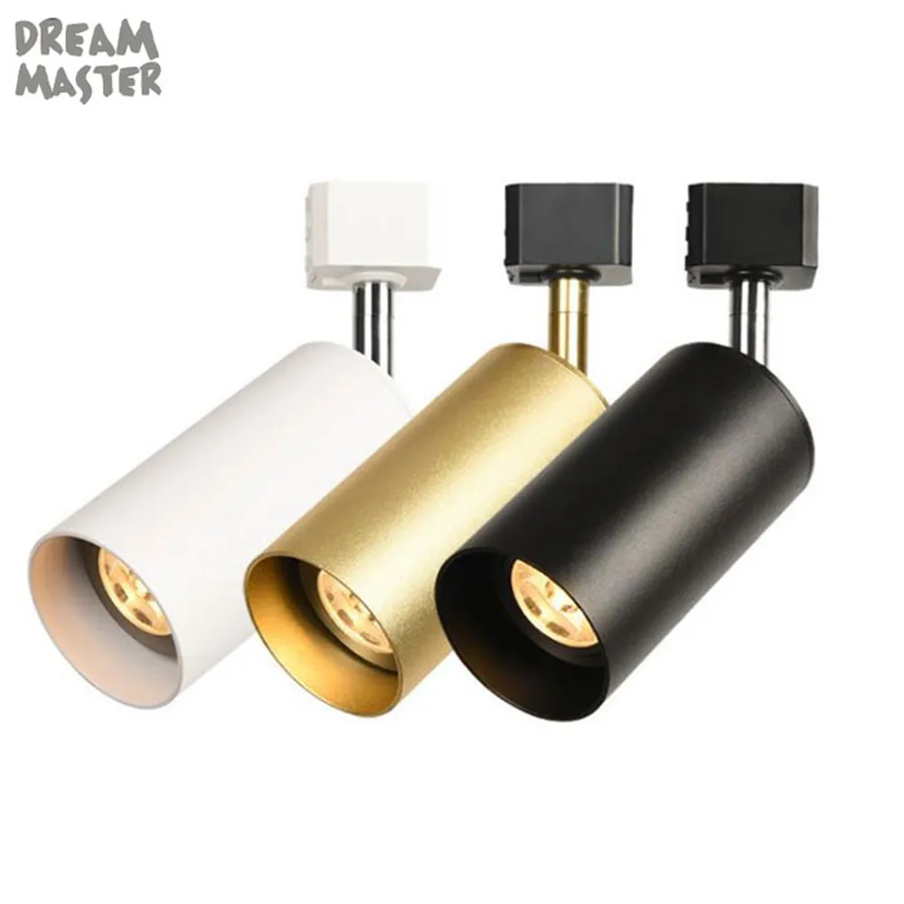 

1pcs LED Track Light GU10 Rail Spotlights Lamp Leds Tracking Fixture Spot Lights Bulb for Store Shop Showroom Adjustable lamp
