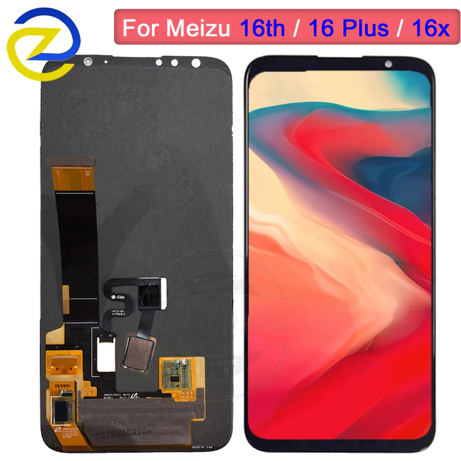 

For Meizu 16th LCD Display Touch Screen Digitizer Assembly M882Q M8821H M872Q M872H For Meizu 16 Plus LCD 16X Screen Replacement