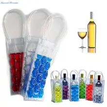 Sweettreats ПВХ охлаждающая сумка для вина ледяной кулер Желейная сумка для пикника для напитков пива винный кулер для бутылок держатель для вина