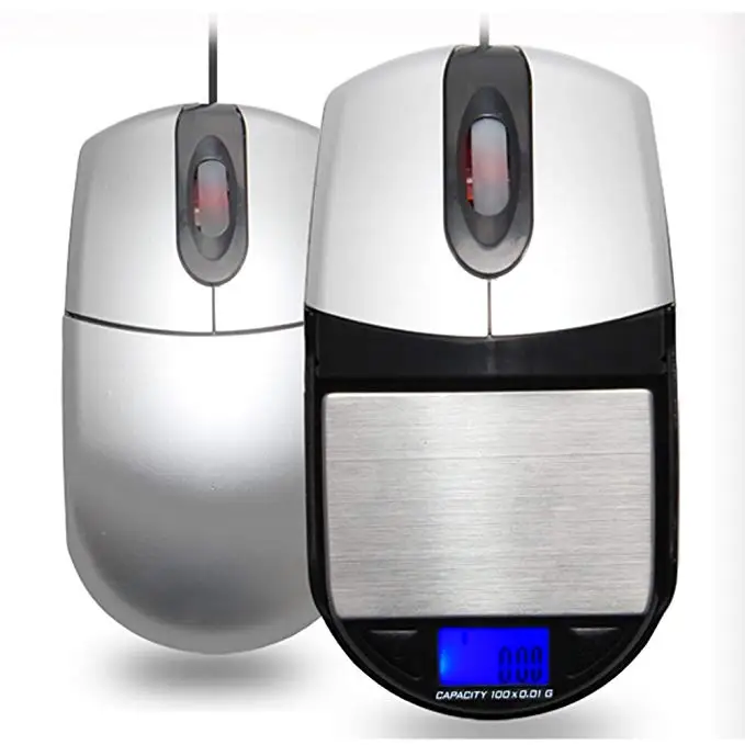  Slingifts 100g / 0.01g Kitchen Scale USB Computer Optical Mouse Hidden Digital Pocket Scale Accurat - 33032417550