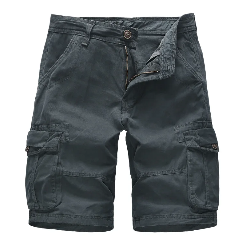 Cotton Mens Cargo Shorts Fashion Male Solid Color Shorts Multi-Pocket Casual Camo Outdoors Tolling Homme Short Cargo Trousers Cotton Mens Cargo Shorts Fashion Male Solid Color Shorts Multi-Pocket Casual Camo Outdoors Tolling Homme Short Cargo Trousers