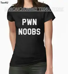 2018 г. Blusa Tumblr Camisetas Мода Новое поступление простой Pwn нубов Pro легенды Для женщин короткий рукав лучший друг рубашки