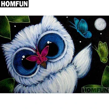 

HOMFUN Full Square/Round Drill 5D DIY Diamond Painting "Cartoon owl" Embroidery Cross Stitch 5D Home Decor Gift A01552
