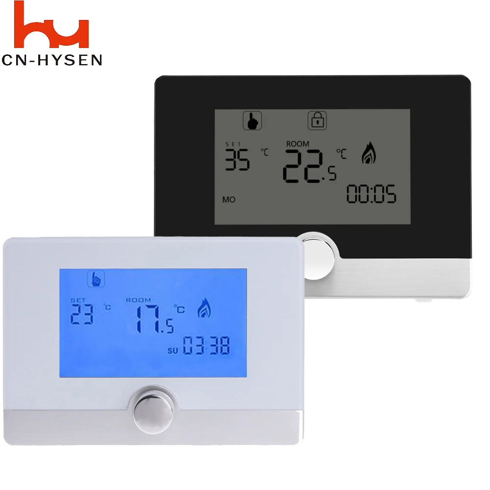 HYSEN Wired Digital Room Thermostat for Gas Boiler Heating Thermostat