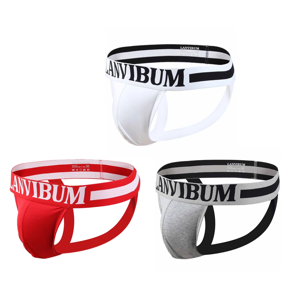 

1 Piece Fashion Men Sexy Cotton Backless Underwear Jockstrap Gay Pouch Sports Briefs Panty Hot Sale