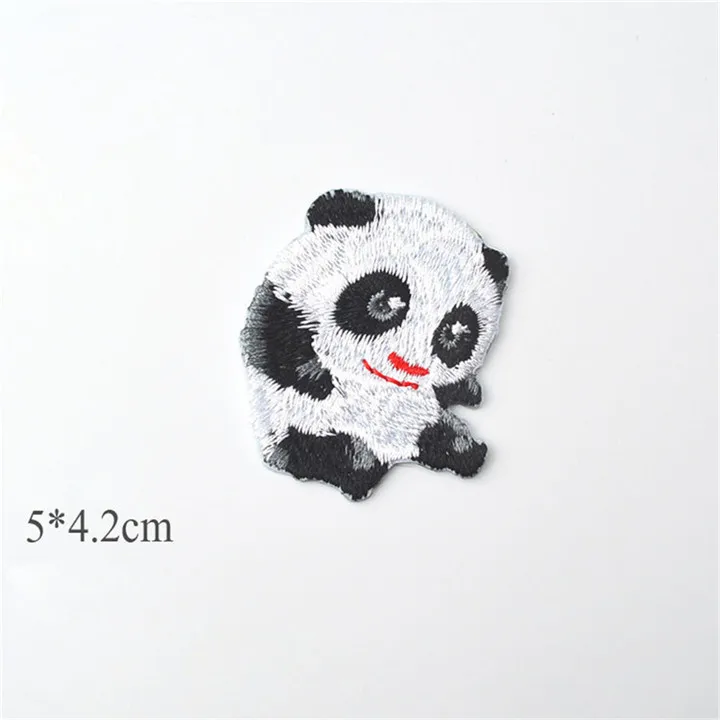 13 PF Animal Panda Patch Cartoon Embroidered Patches For Clothing Stripes for Clothes Kids Dress Badge Applique Applications TB179