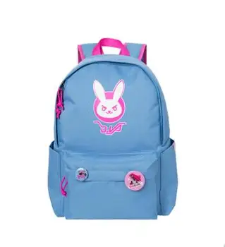 

Prop Bag!! Anime OW D.VA Cosplay New Style Printing Computer Bag Backpack Cosplay Costumes Female Bag Highly Reductive Role Play
